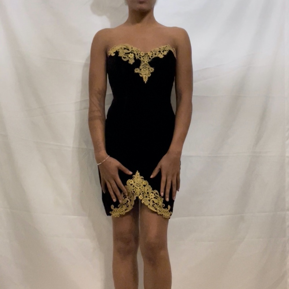 Black and Gold Dress